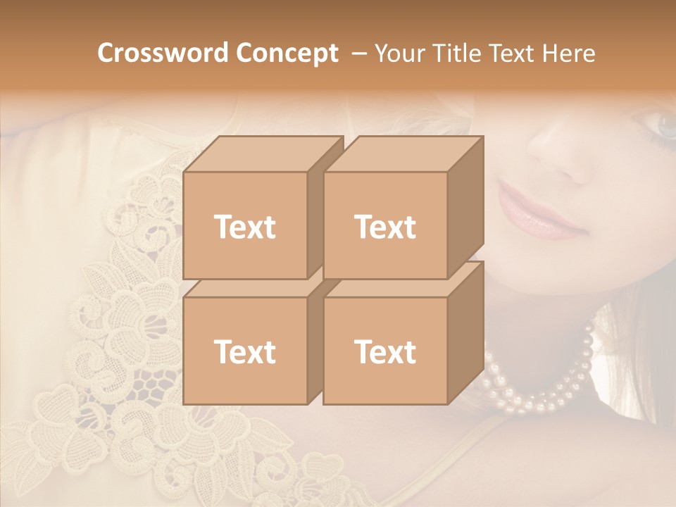 Portrait Makeup Healthy PowerPoint Template