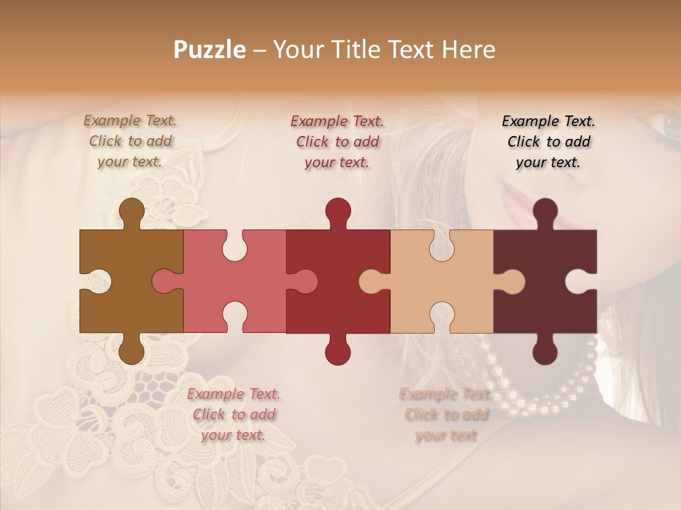 Portrait Makeup Healthy PowerPoint Template