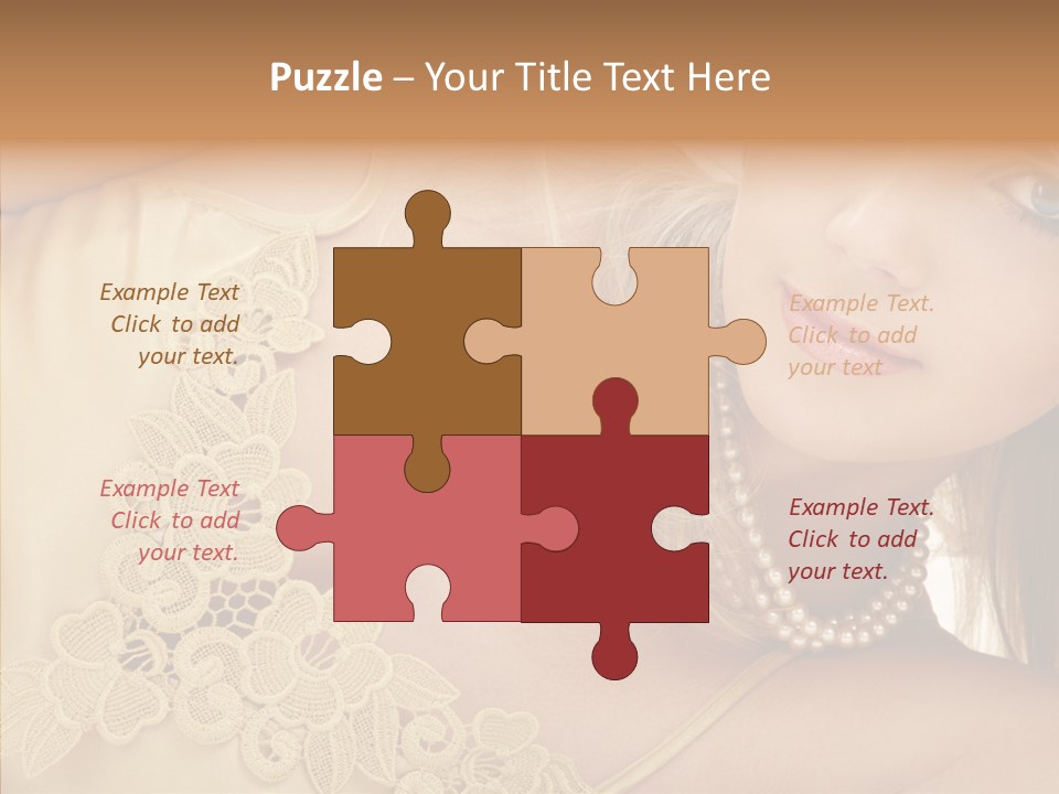 Portrait Makeup Healthy PowerPoint Template