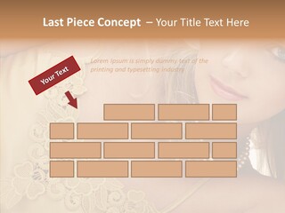 Portrait Makeup Healthy PowerPoint Template