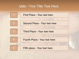 Portrait Makeup Healthy PowerPoint Template