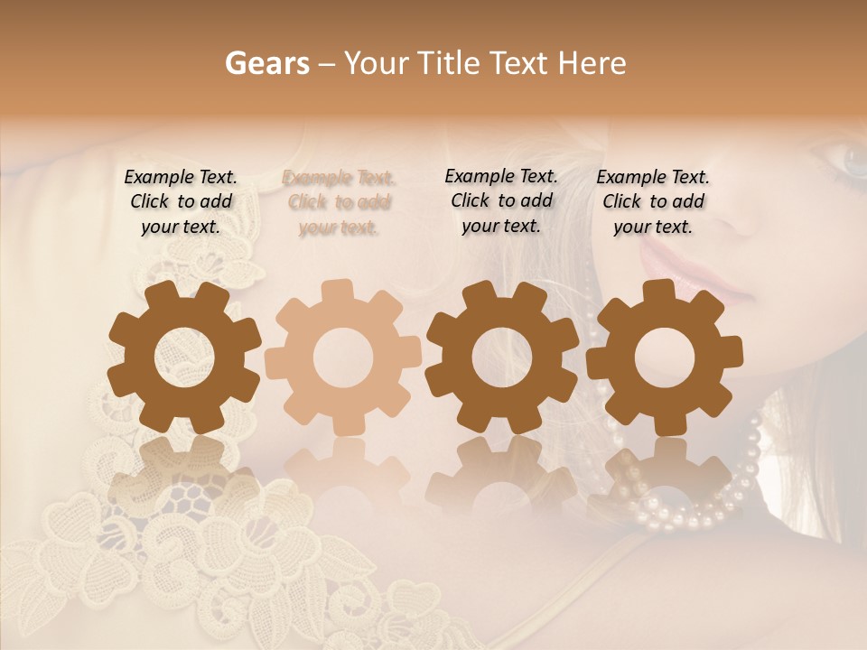 Portrait Makeup Healthy PowerPoint Template