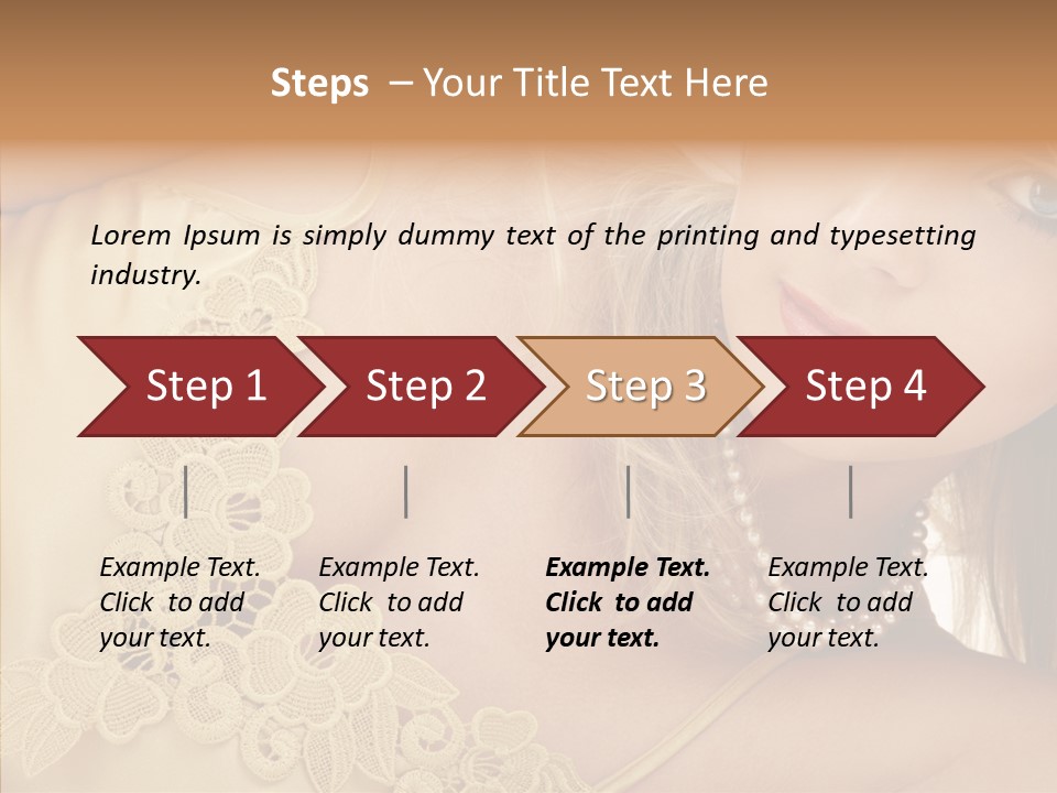 Portrait Makeup Healthy PowerPoint Template