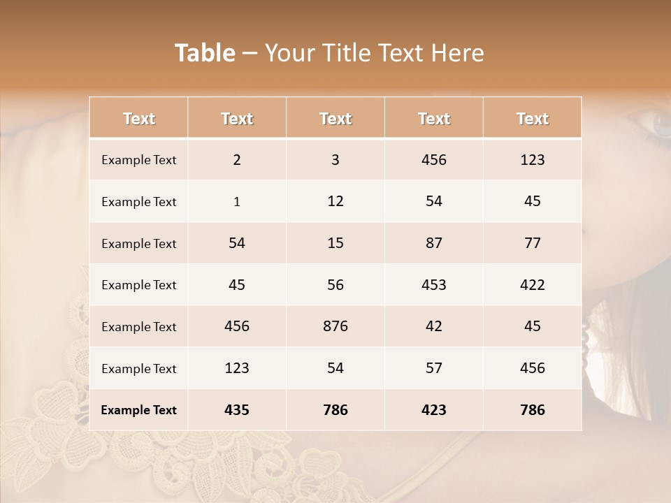 Portrait Makeup Healthy PowerPoint Template