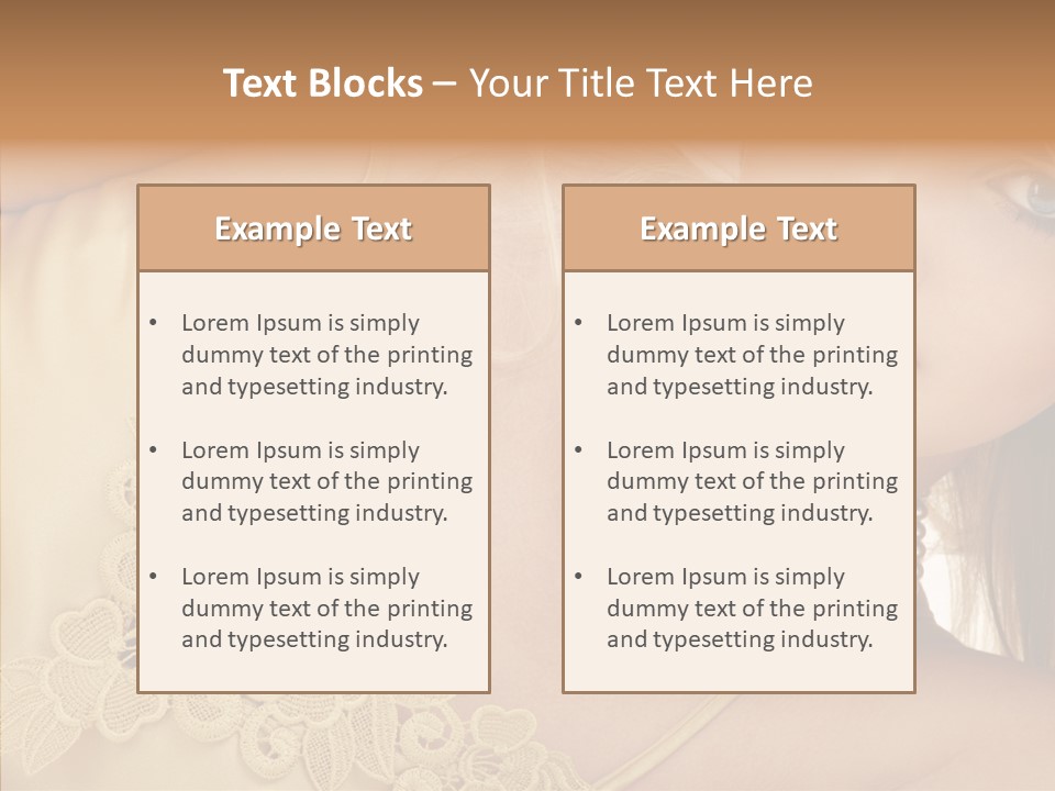 Portrait Makeup Healthy PowerPoint Template