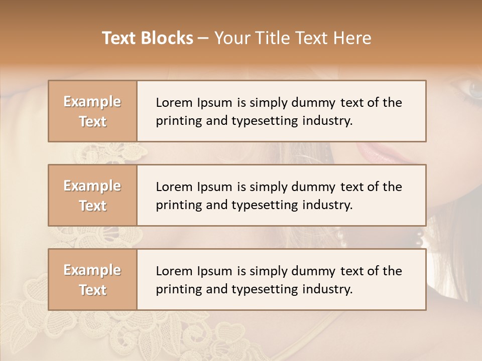 Portrait Makeup Healthy PowerPoint Template