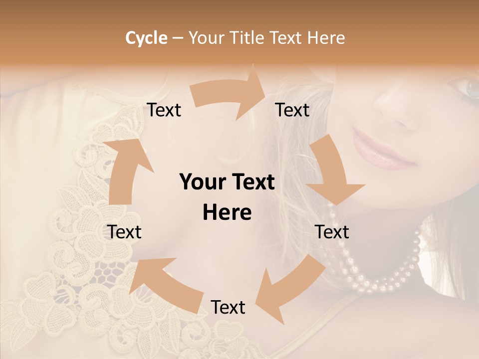 Portrait Makeup Healthy PowerPoint Template