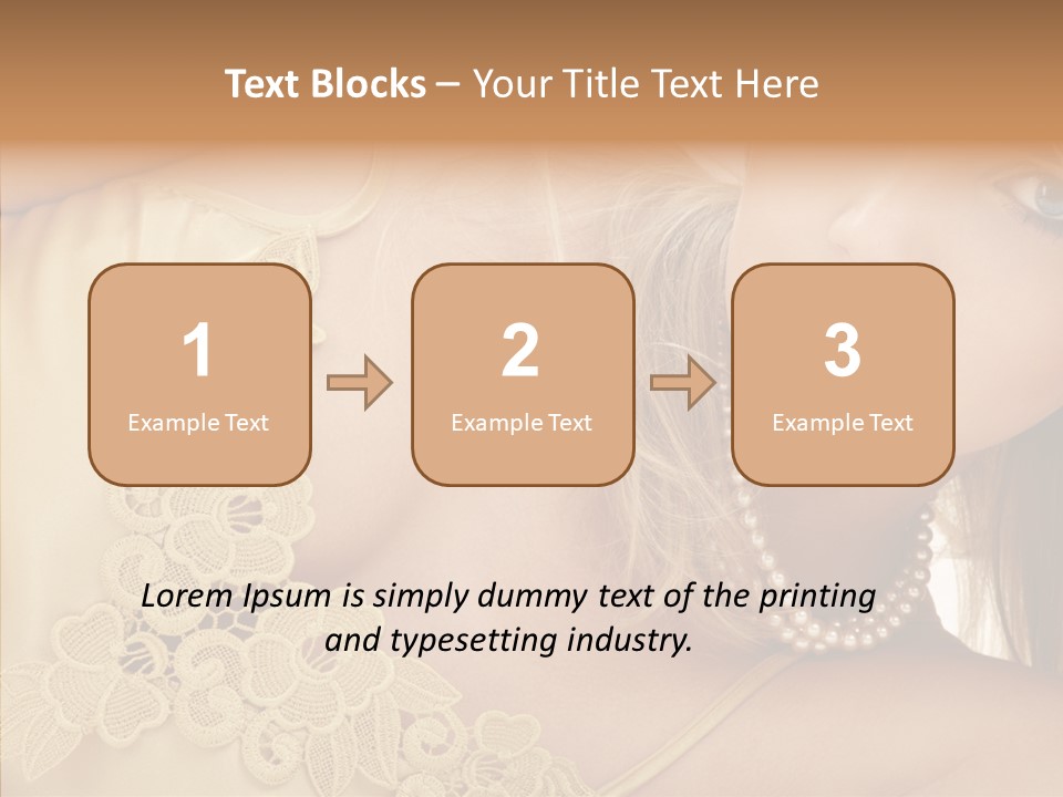 Portrait Makeup Healthy PowerPoint Template