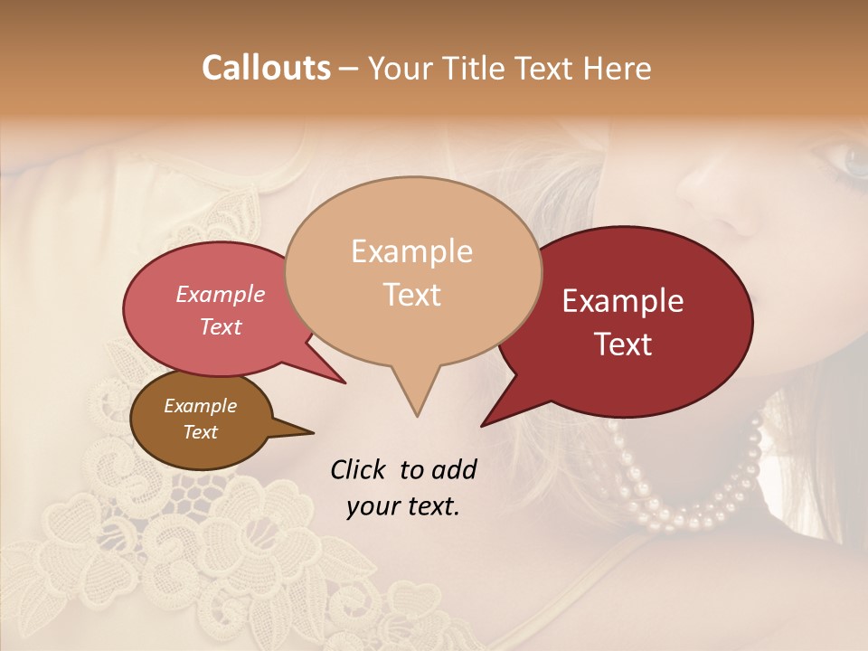 Portrait Makeup Healthy PowerPoint Template