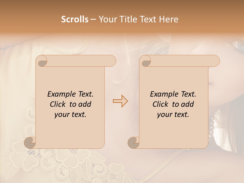 Portrait Makeup Healthy PowerPoint Template