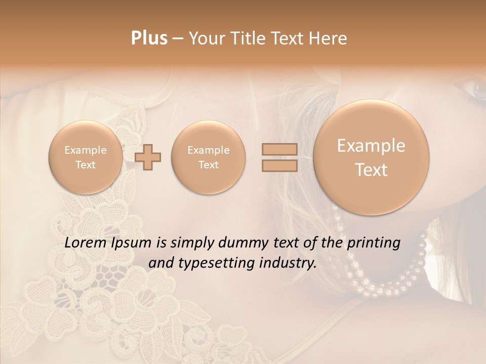 Portrait Makeup Healthy PowerPoint Template