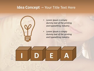 Portrait Makeup Healthy PowerPoint Template