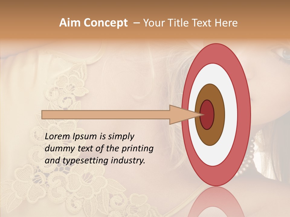 Portrait Makeup Healthy PowerPoint Template