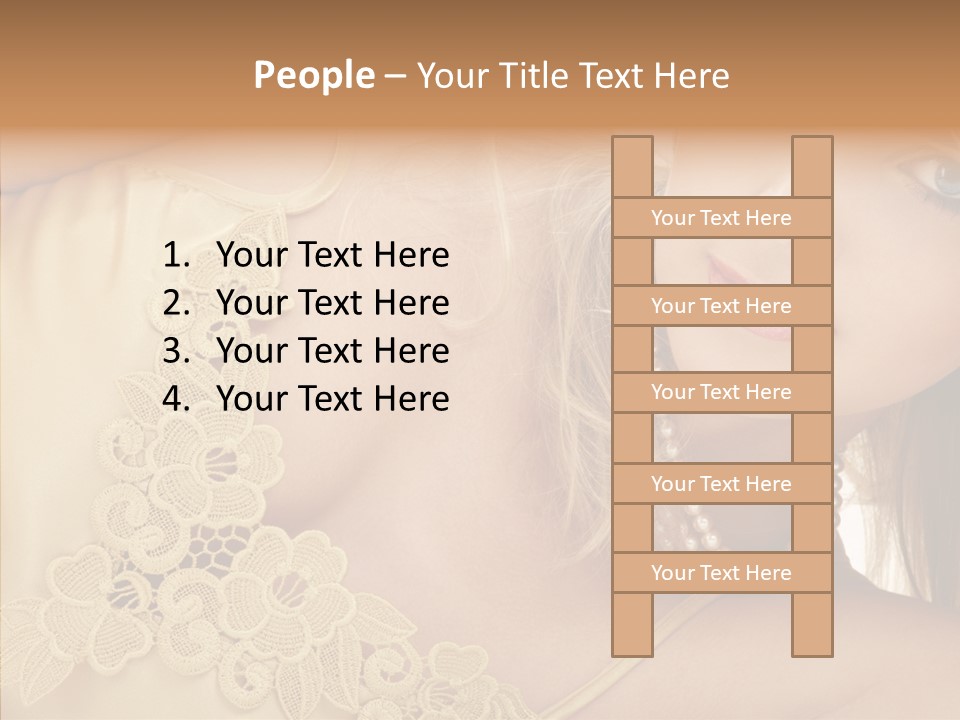 Portrait Makeup Healthy PowerPoint Template