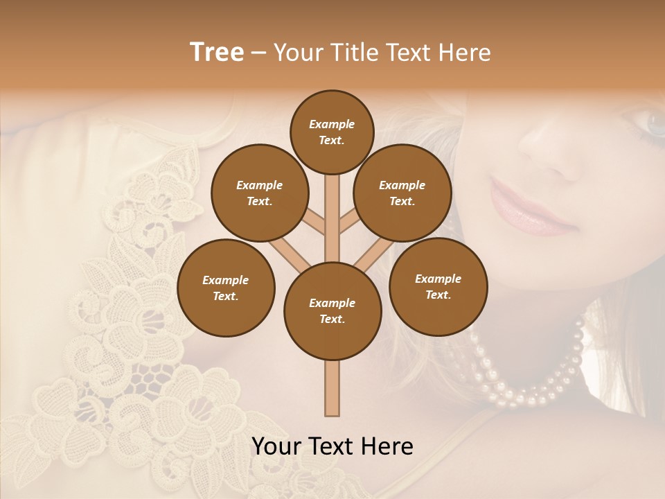 Portrait Makeup Healthy PowerPoint Template