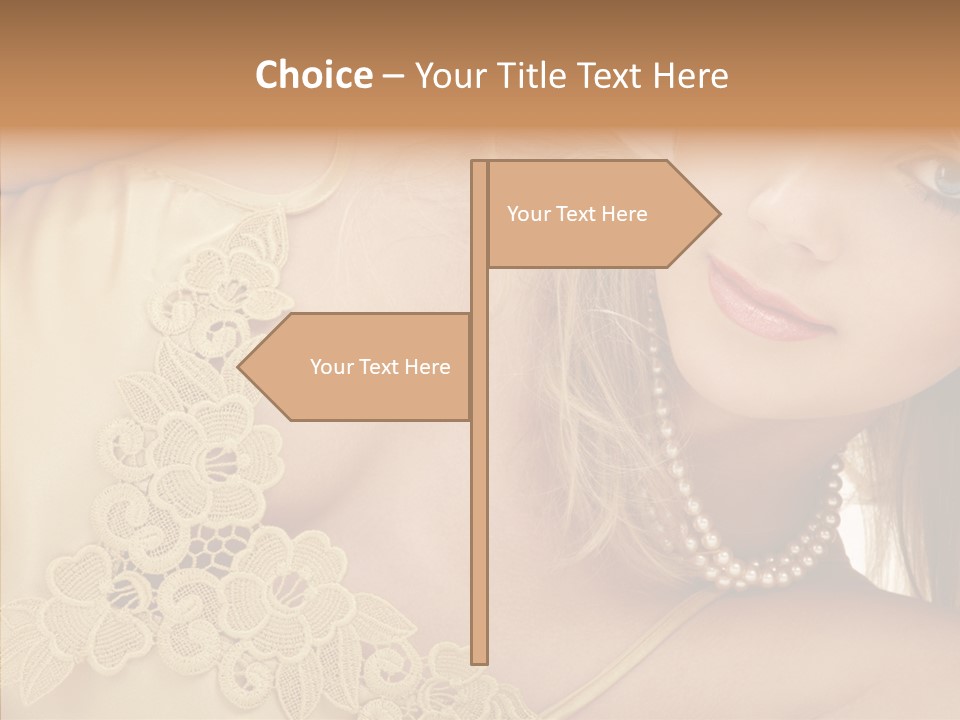 Portrait Makeup Healthy PowerPoint Template