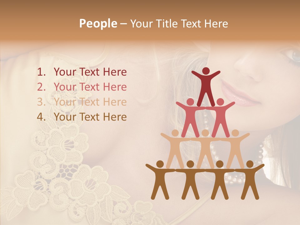 Portrait Makeup Healthy PowerPoint Template