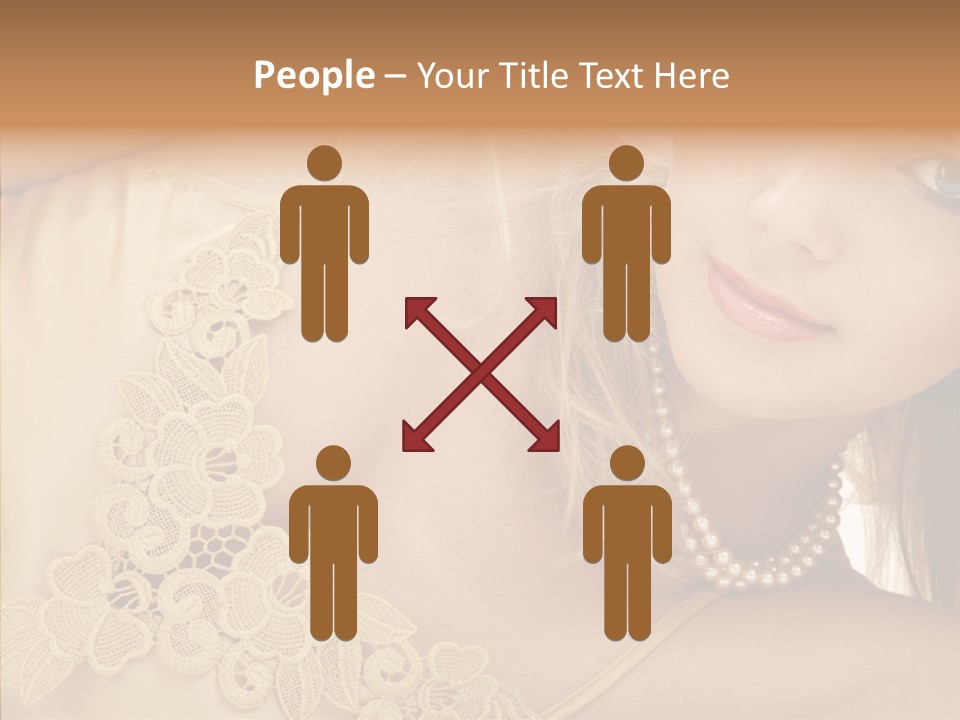 Portrait Makeup Healthy PowerPoint Template