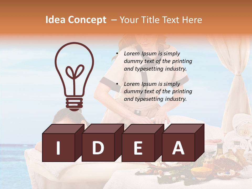 Candle Herbal Lifestyle PowerPoint Template