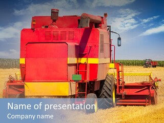 Cereal Farming Harvesting PowerPoint Template