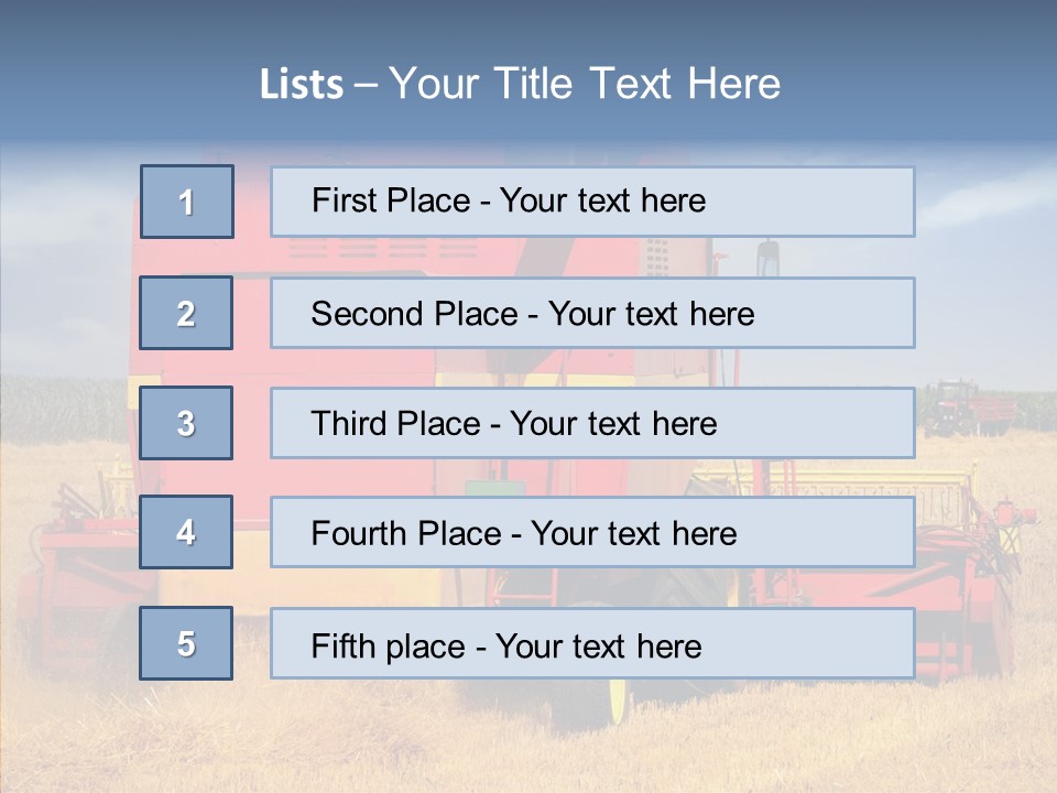 Cereal Farming Harvesting PowerPoint Template