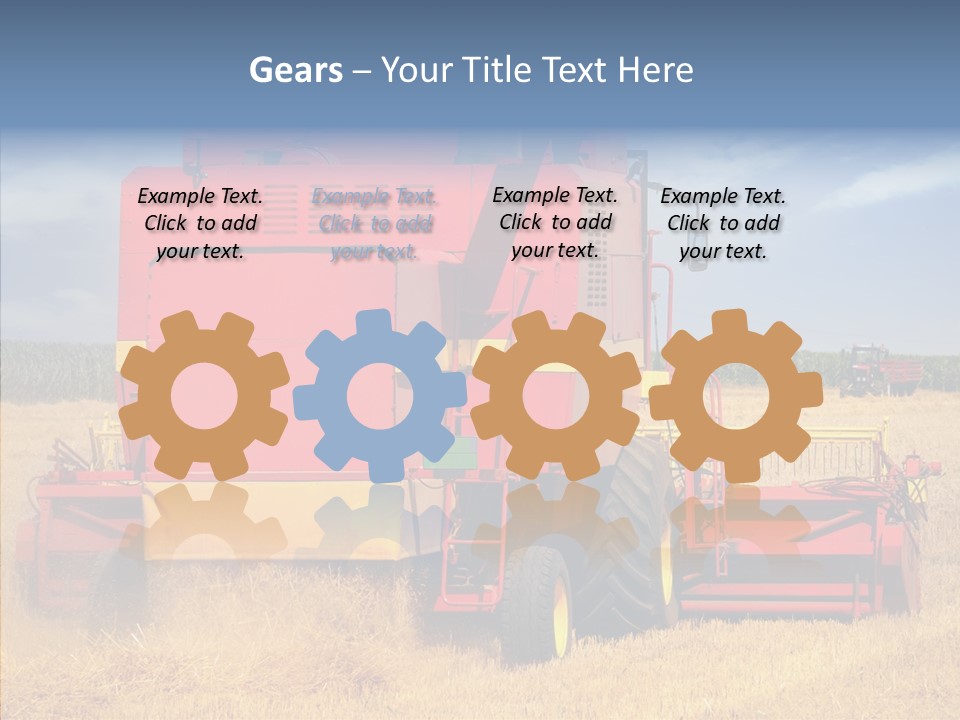 Cereal Farming Harvesting PowerPoint Template