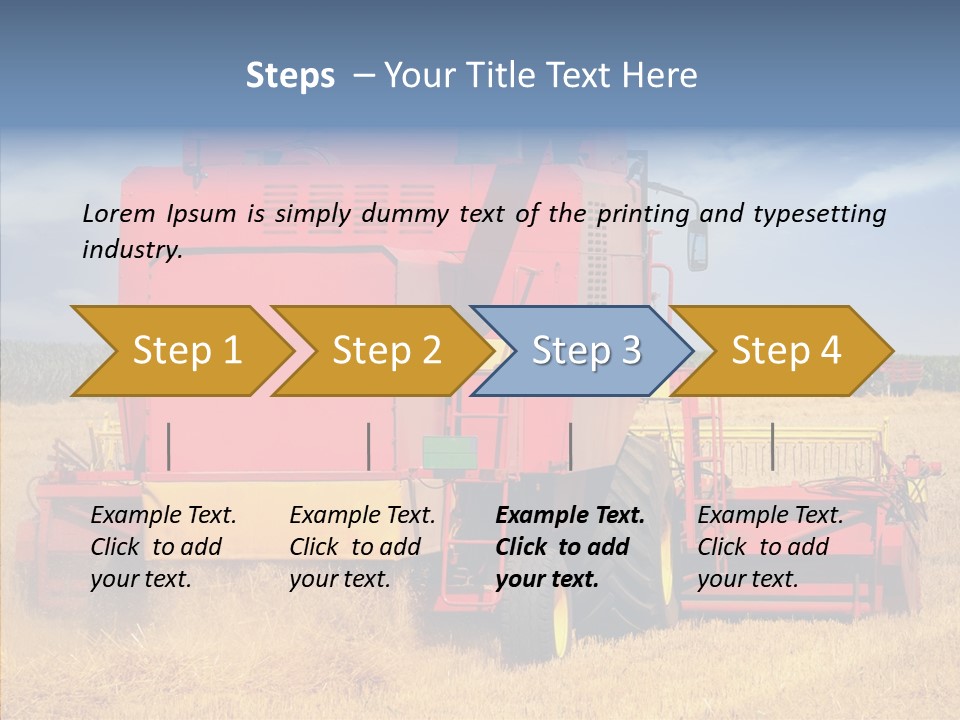 Cereal Farming Harvesting PowerPoint Template