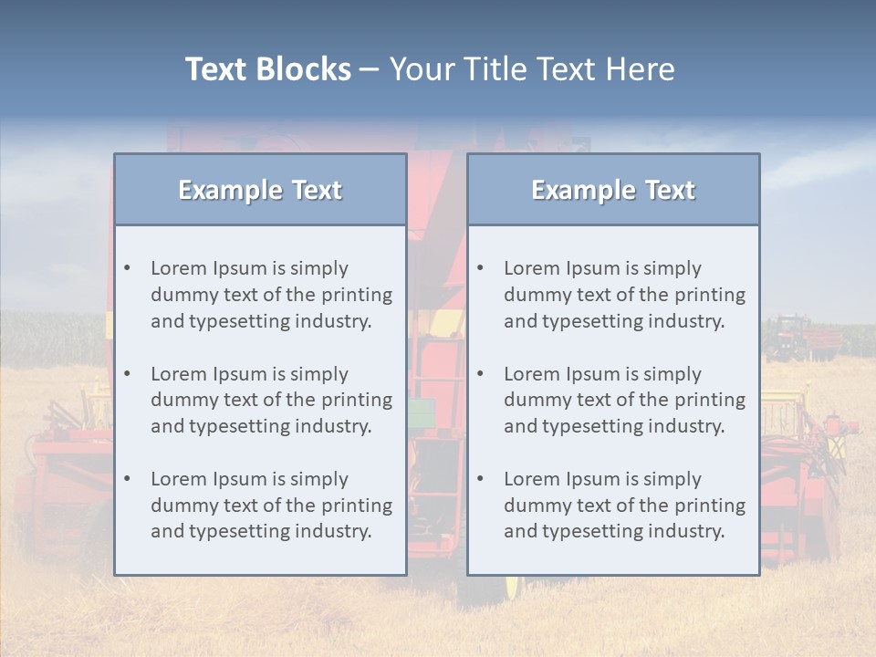 Cereal Farming Harvesting PowerPoint Template