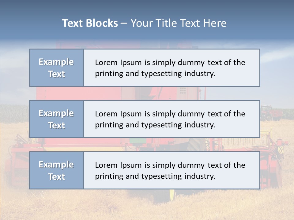 Cereal Farming Harvesting PowerPoint Template