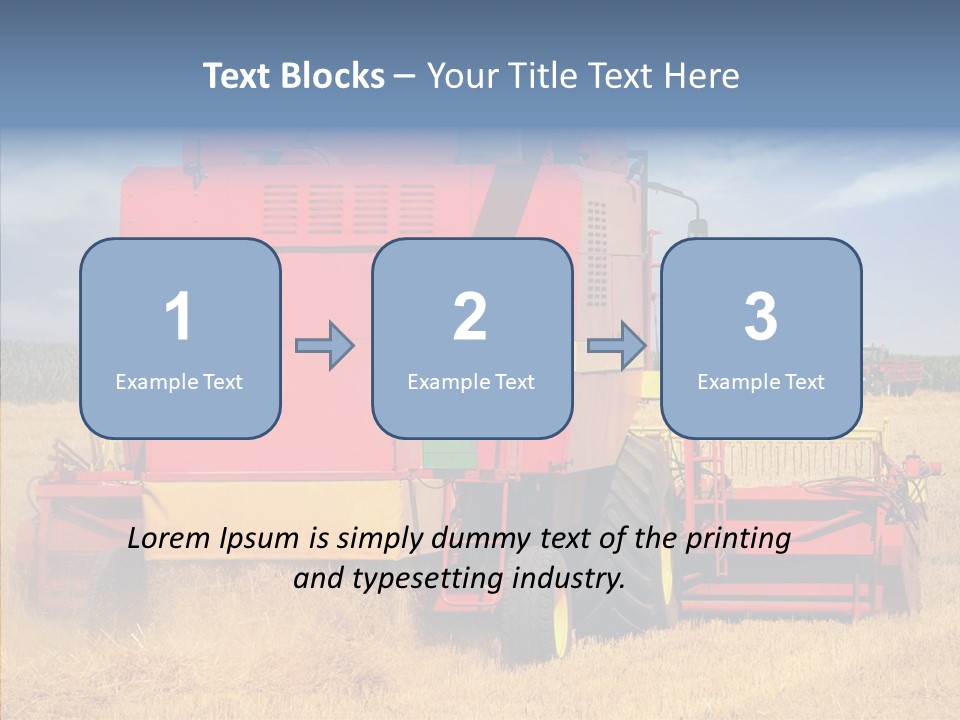 Cereal Farming Harvesting PowerPoint Template