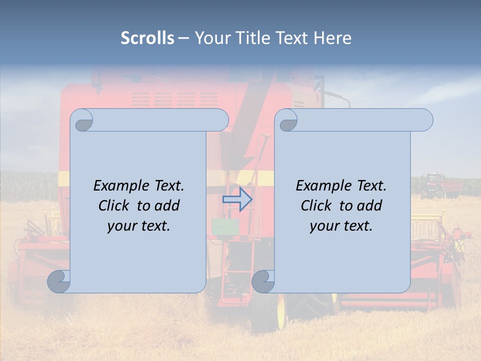 Cereal Farming Harvesting PowerPoint Template
