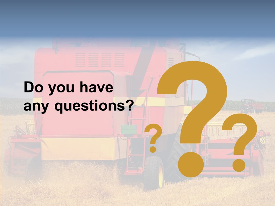 Cereal Farming Harvesting PowerPoint Template