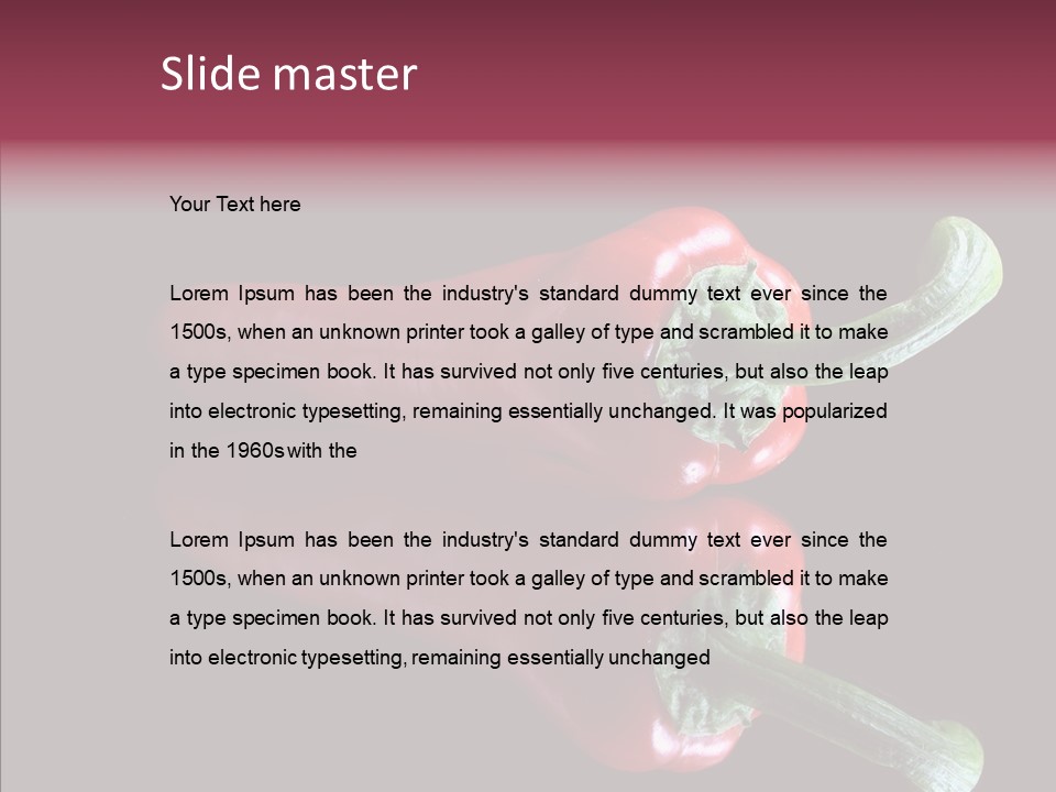 Hot Peppers Chef PowerPoint Template