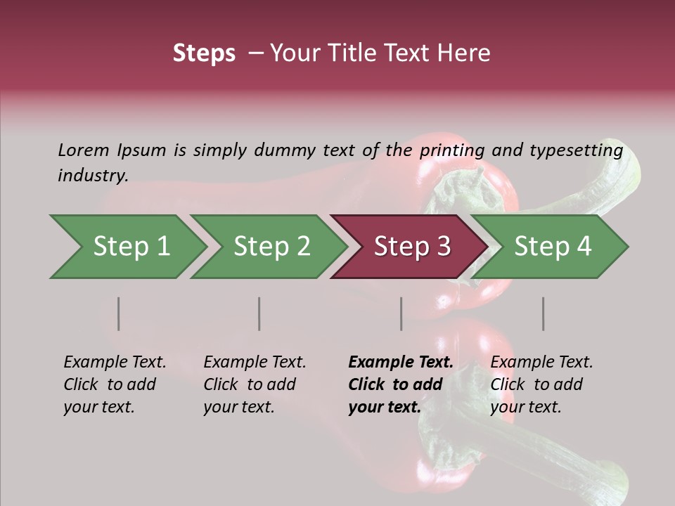 Hot Peppers Chef PowerPoint Template