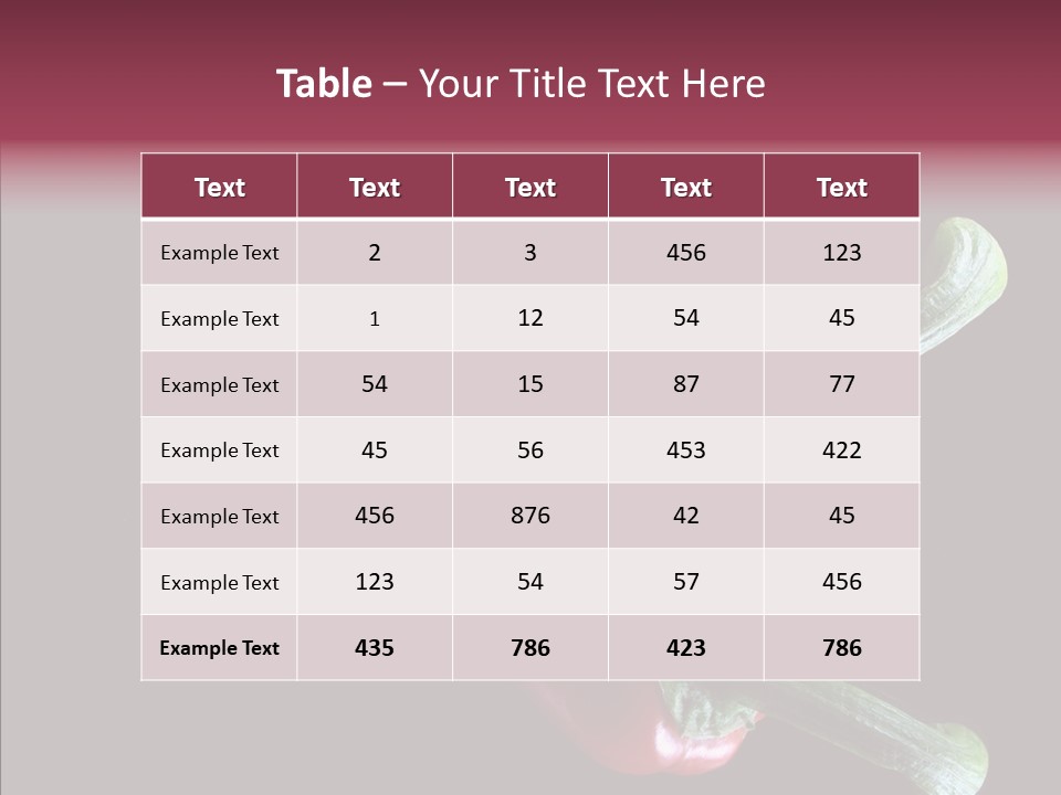 Hot Peppers Chef PowerPoint Template