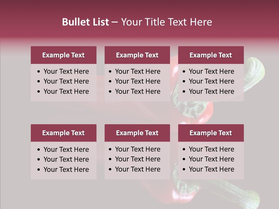 Hot Peppers Chef PowerPoint Template