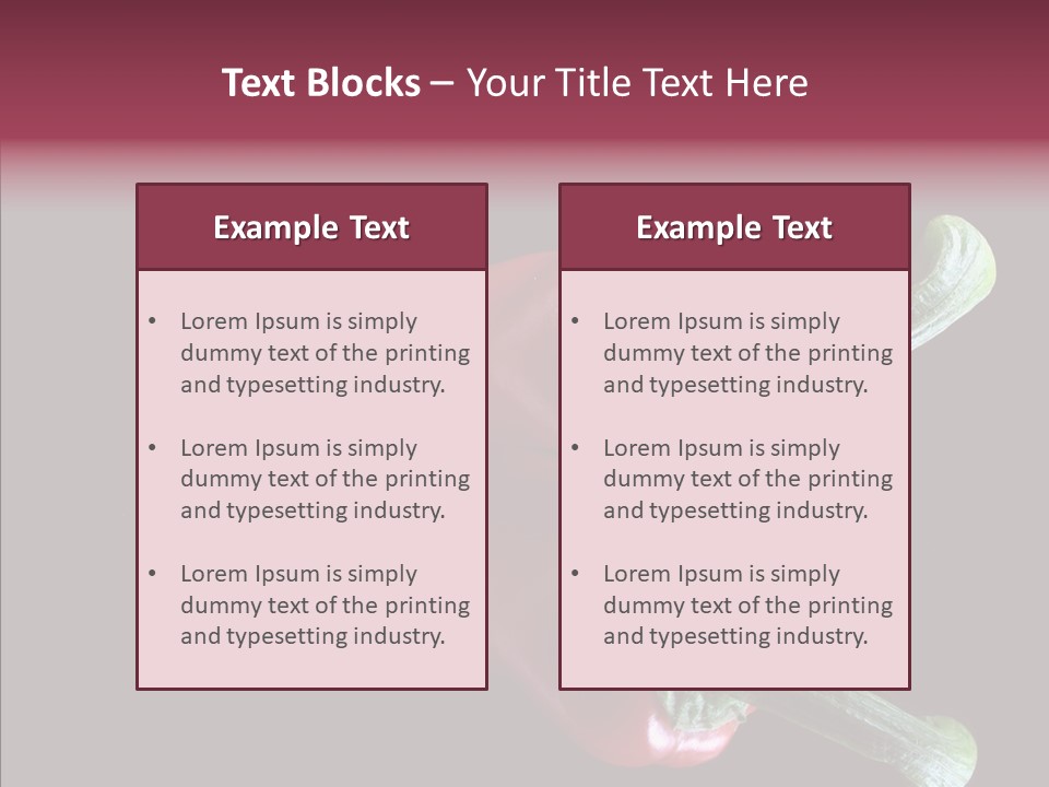 Hot Peppers Chef PowerPoint Template