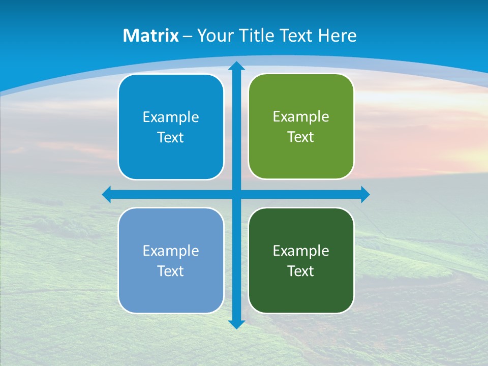 Clouds Grow Plantation PowerPoint Template