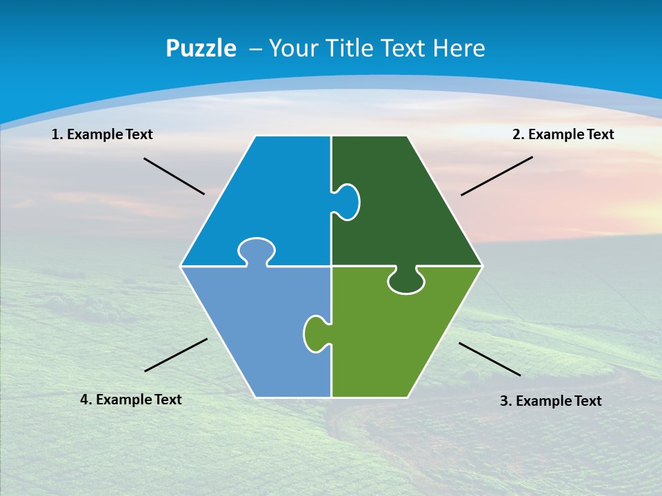 Clouds Grow Plantation PowerPoint Template