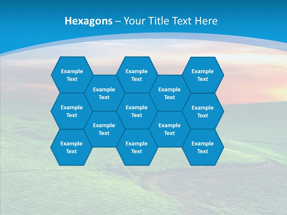 Clouds Grow Plantation PowerPoint Template