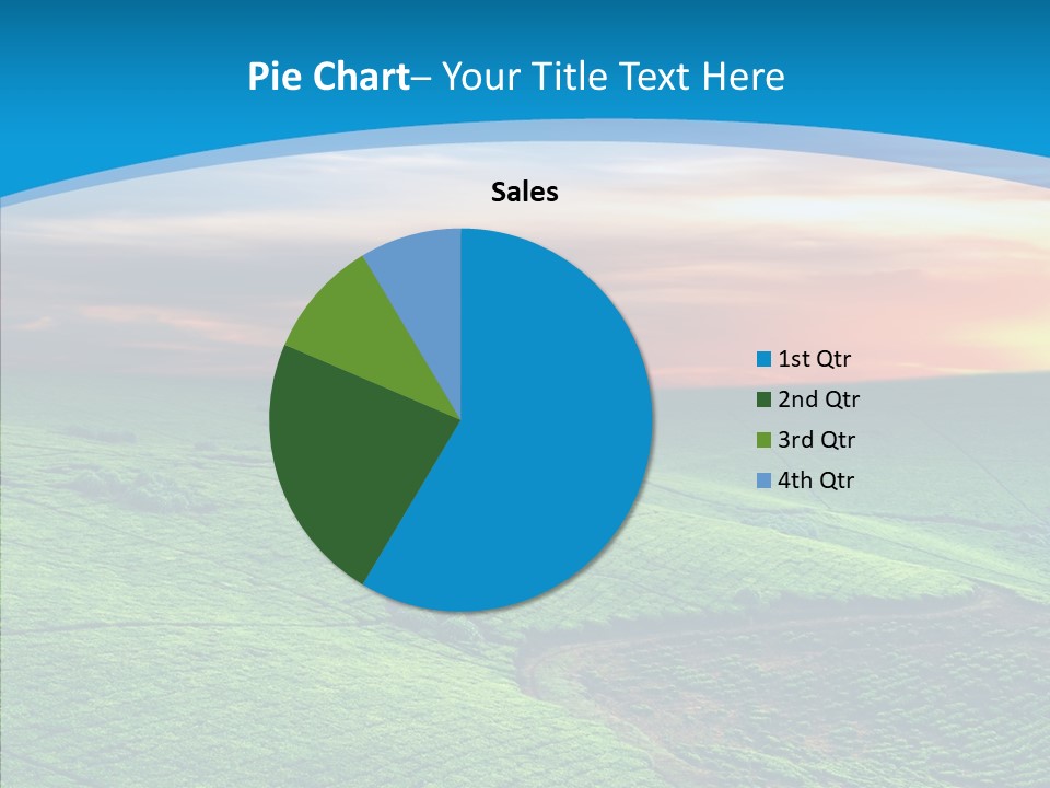 Clouds Grow Plantation PowerPoint Template