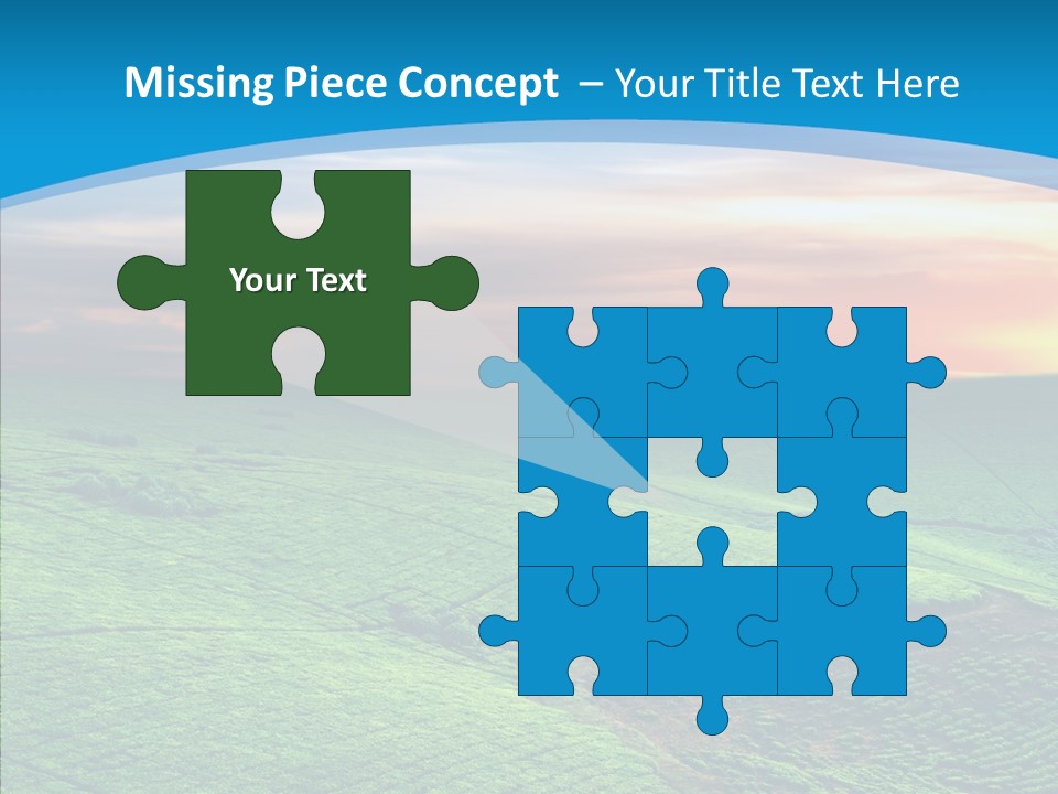 Clouds Grow Plantation PowerPoint Template