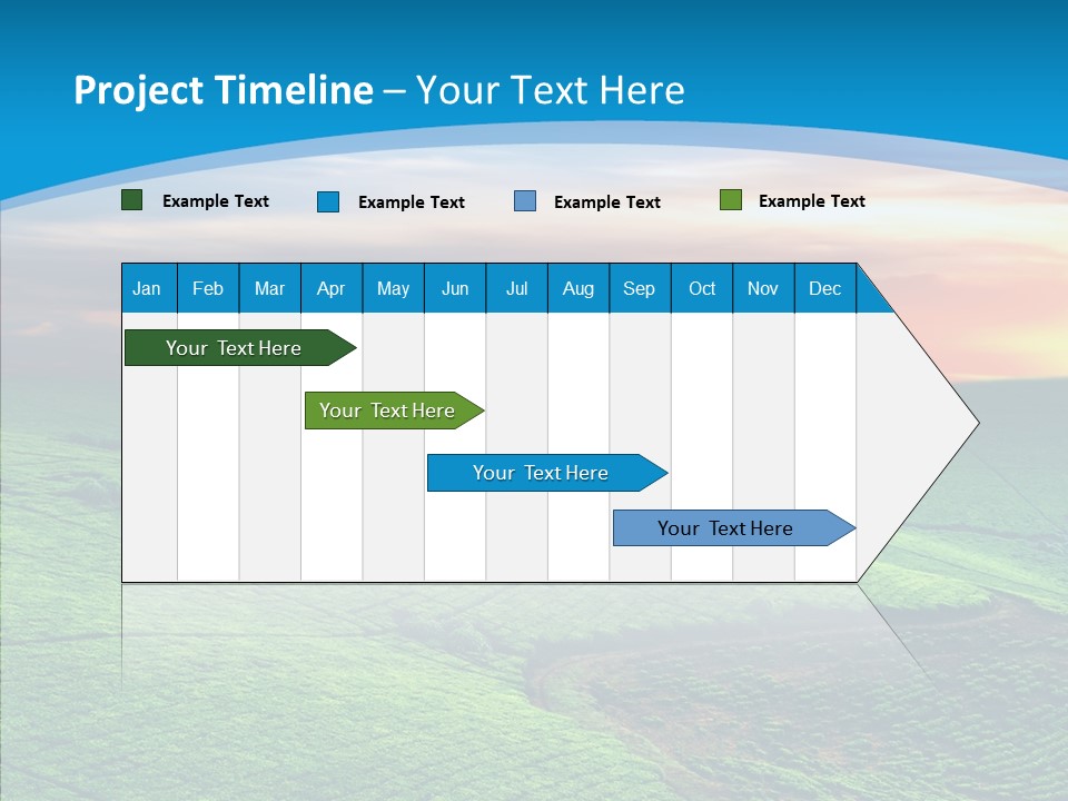 Clouds Grow Plantation PowerPoint Template