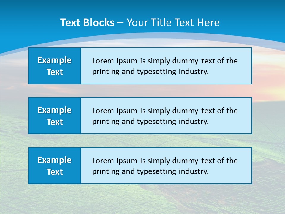 Clouds Grow Plantation PowerPoint Template
