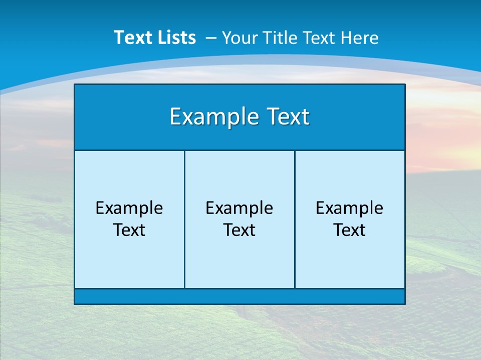 Clouds Grow Plantation PowerPoint Template