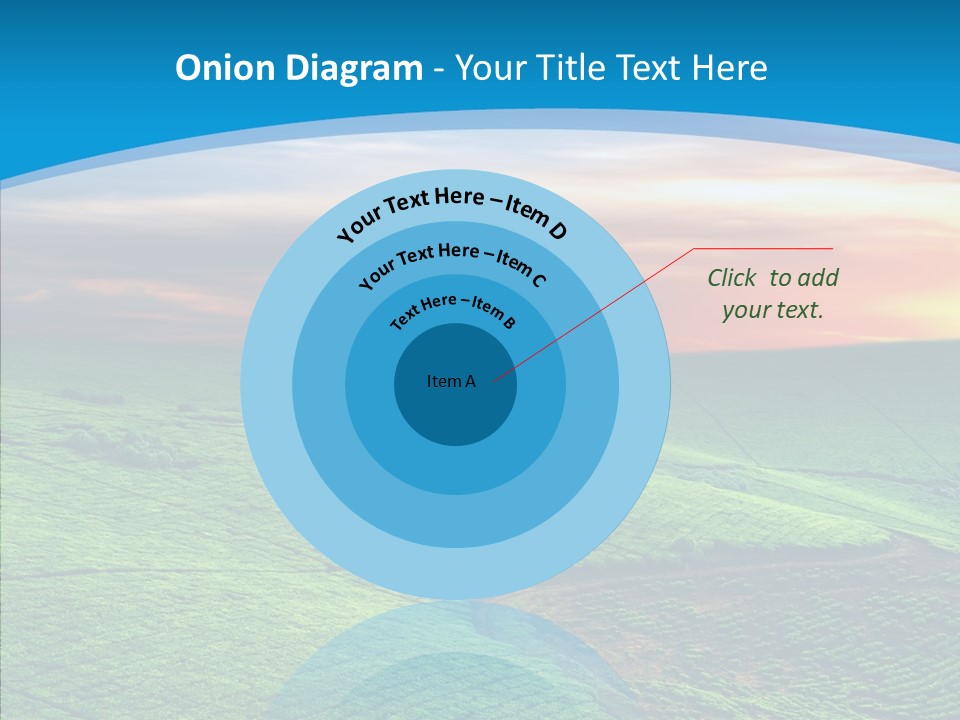 Clouds Grow Plantation PowerPoint Template