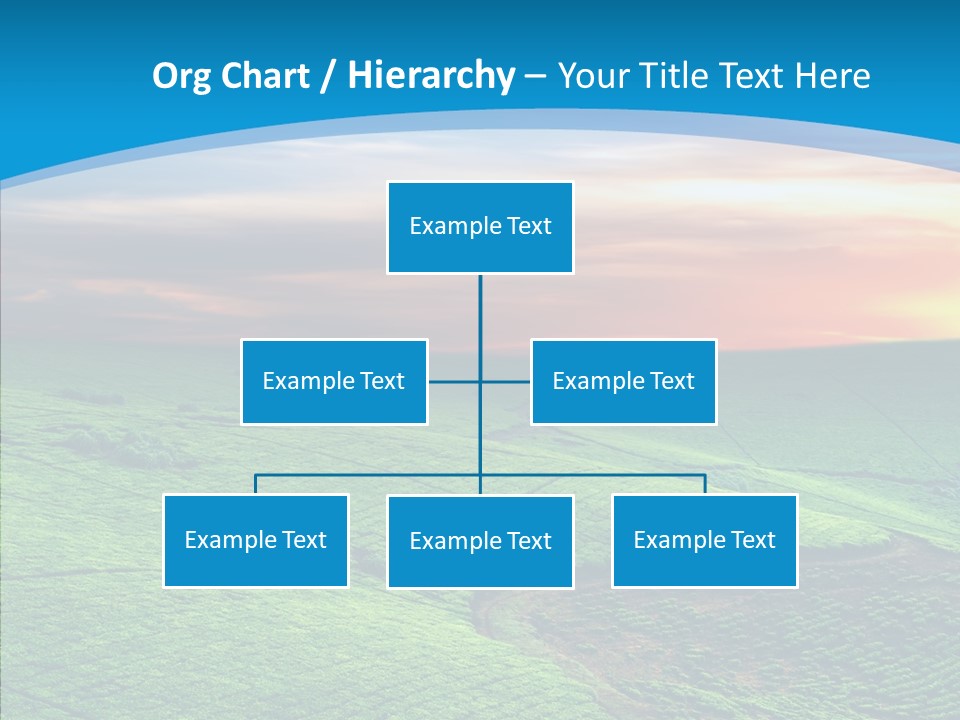 Clouds Grow Plantation PowerPoint Template