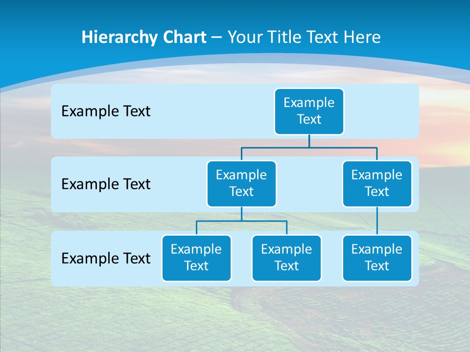 Clouds Grow Plantation PowerPoint Template
