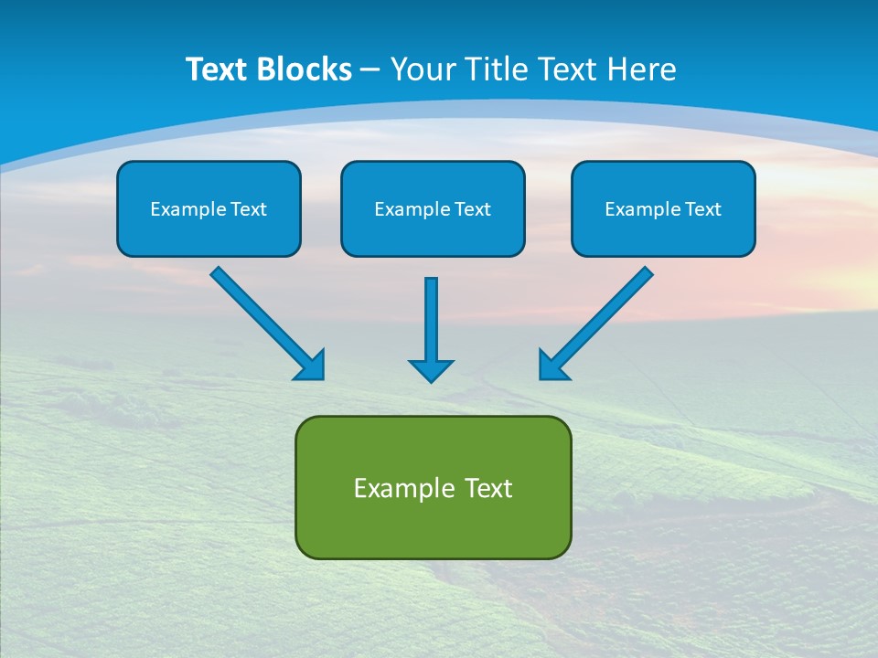 Clouds Grow Plantation PowerPoint Template