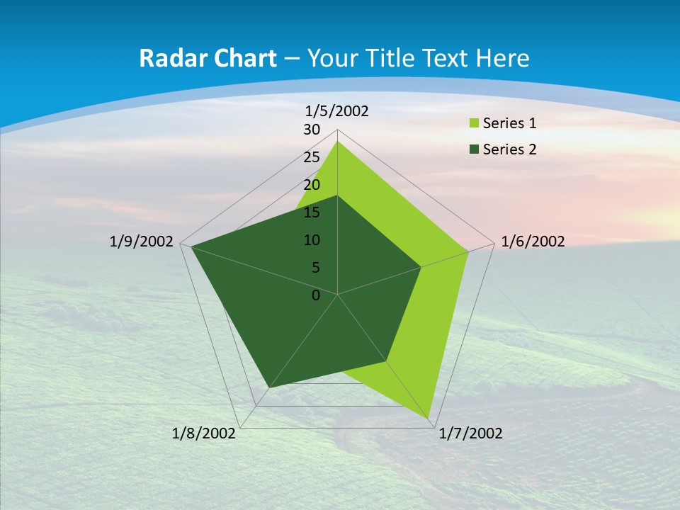 Clouds Grow Plantation PowerPoint Template